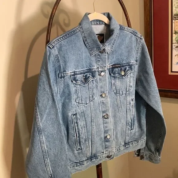 Harley Davidson Jean Jacket - Picture 2 of 10